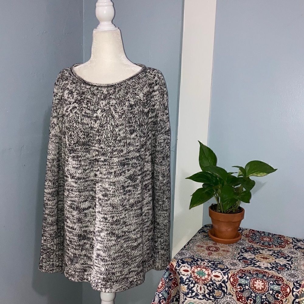 Chaps, Classic Chunky Cable Knit Sweater Pullover Style Boat Neck, Women’s Large